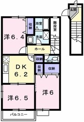 クルーセ弐番館の物件間取画像